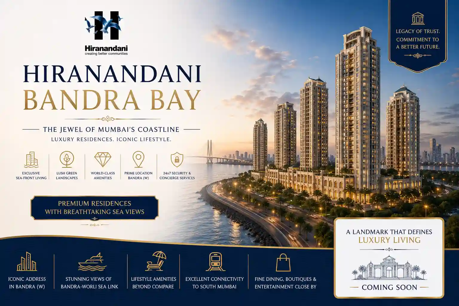 Hiranandani Bandra Bay Sea-Facing Apartments